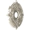 Ekena Millwork Attica PVC Ceiling Medallion (Fits Canopies up to 5 5/8"), Brght Coat Chrome, 16"OD x 3 1/2"ID x 1"P CMP16ATBCR - alternate 2